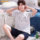 Summer New Knitted Cotton Short Sleeve