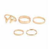 women's ring 5 piece set ring